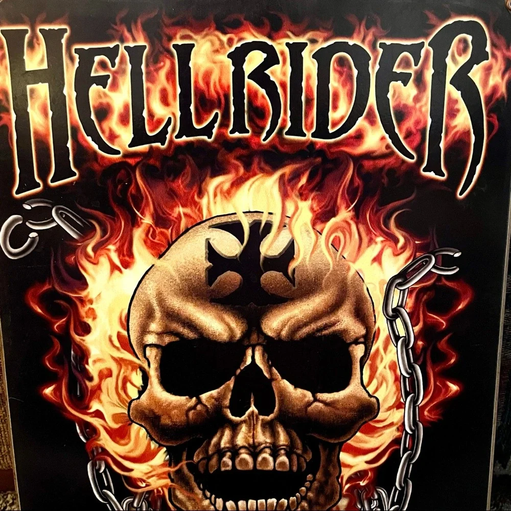 NEW Heavy Duty Steel Hell Rider Ride With The Devil Metal Sign